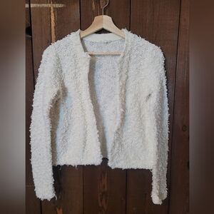 Eileen Fisher Loop Knit Organic Cotton Open Cardigan